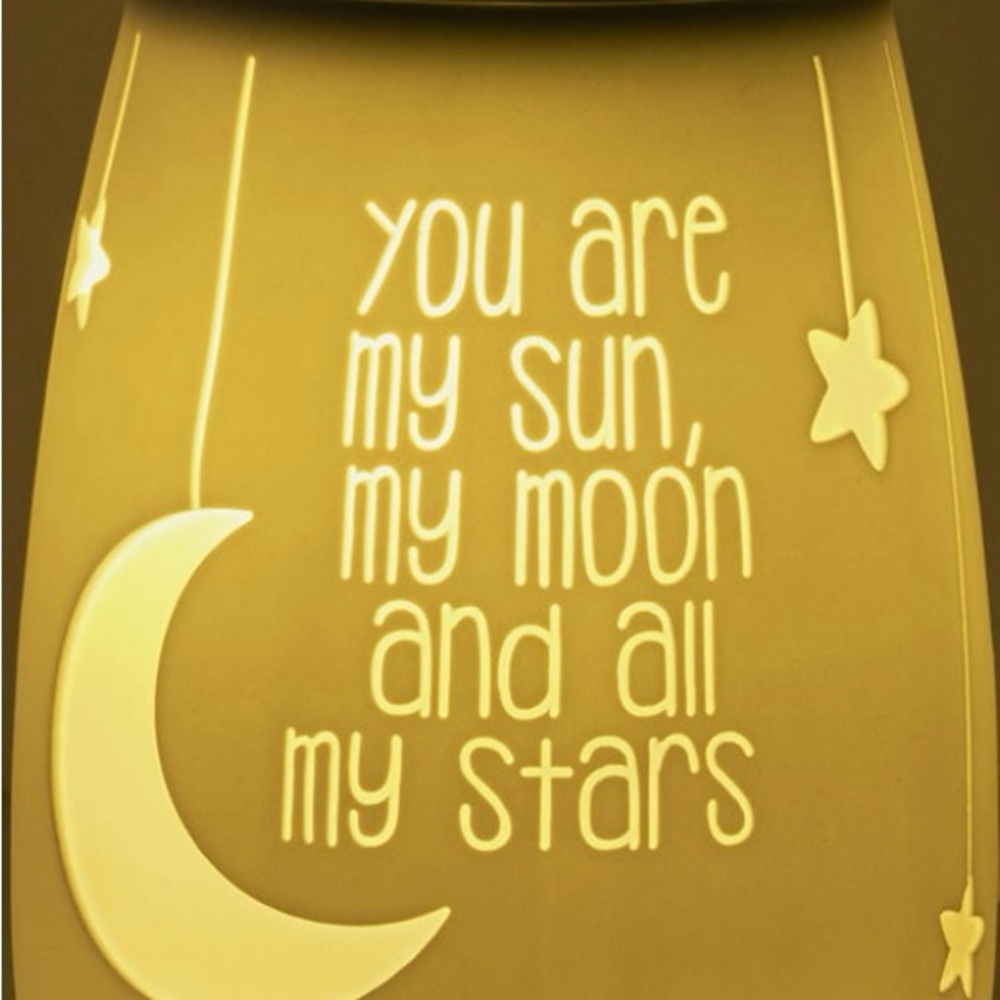 Scentsy Yellow Moon and Stars Warmer